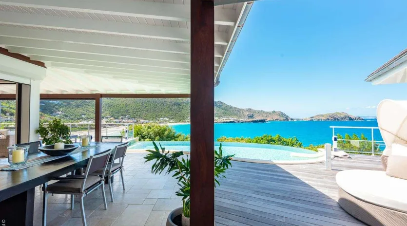  vacation rental photo St Barthelemy WV TCK Villa Tichka St Barts Villa TCKdek03 desktop SBP