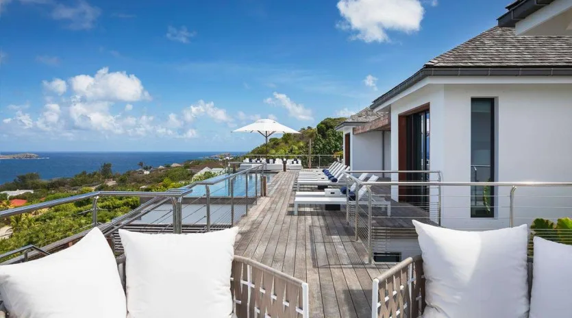  vacation rental photo St Barthelemy WV CAA Villa Cap Azul St Barts Villa CAAdek02 desktop SBP